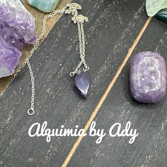 Alquimia by Ady Silver and Purple Necklace - Picture 1 of 4